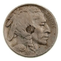 1925-D 5C Buffalo Nickel En Très Fin VF État, Beau Détail pour Grade - $1,173.05 MXN