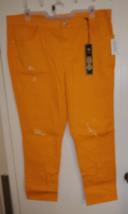 DG2 by Diane Gilman Women&#39;s Peach Virtual Stretch Destructed Jeans - Siz... - $13.27