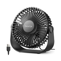 Usb Desk Fan, 3 Speeds Portable Small Fan With Strong Airflow, 5.1Inch Quiet Tab - £16.23 GBP