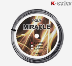 Korea K-cedar Poly Miracle 1.20/1.25mm 12m Tennis String Racket Bulk/Dem... - $26.01
