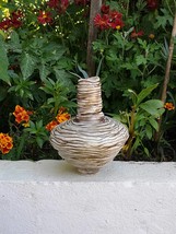 Handmade Pottery Sculptural Bud Vase, Decorative Organic Ceramic Vase Te... - £95.83 GBP
