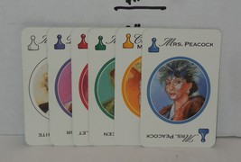 1997 Hasbro CLUE Board game Replacement Set of 6 Suspect Cards Piece Part - $5.12