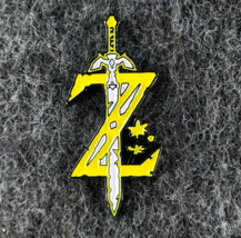 The Legend of Zelda - Breath of the Wild - Master Sword Logo Enamel Pin ... - $144.45 MXN