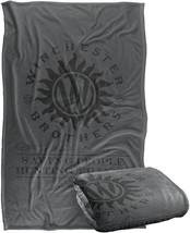 Throw Blanket 36" X 58" Supernatural Winchester Anti Possession Silky Touch - $51.93