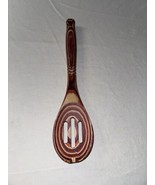 Laminated Pakkawood Slotted Spoon 12 inch Red, Orange, Natural Wood - Da... - $8.33