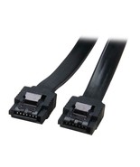 SATA III Data Cable Black New With Latch SSD HDD FLAT Both Ends SATA III... - £3.59 GBP