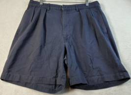Polo Golf Shorts Mens Size 36 Blue 100% Cotton Straight Leg Slash Pockets Logo - £14.20 GBP