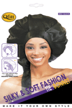 QFitt Silky &amp; Soft Fashion Tie Bonnet - £3.84 GBP+