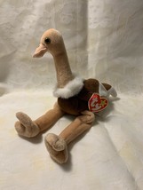 Ty Beanie Baby Plush Ostrich Stretch B-day Sept.21 1997 Retired with Tag T3 - £6.10 GBP