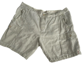 Tommy Bahama Tan Relax Linen Khaki Shorts Men (Actual 42&quot;x9&quot;) Casual Preppy - $45.54 CAD