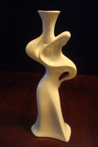 Naaman Vintage white porcelain  figurine &amp; candle holder made in Israel RARE - £99.24 GBP