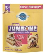 35 Count Mini Real Beef Flavor Jumbone Dog Treats (me) M20 - £62.63 GBP