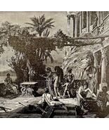 Portico Of Nebuchadnezzar&#39;s Palace 1888 Victorian Religious Art Print DWT4B - €30,07 EUR