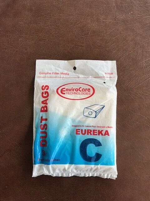 Eureka Style C EnviroCare Dust Bags - Sealed Pkg of 3 #817SW - £7.23 GBP