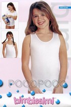 Tank Top Shoulder Broadband From Baby Girl IN Soft Cotton Bimbissimi - £5.00 GBP