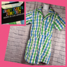 Big Bud Press Kurzärmelig Shorts Overall 2XL Adult Damen Unisex Gingham ... - $135.12