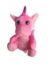 Kelly Toy Plush Unicorn Pink 12 Inch Plush Glitter Eyes Kids Girls Toy - £12.37 GBP