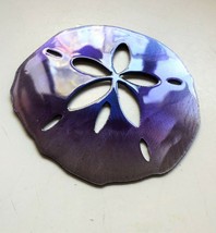 Sand Dollar Tropical - Metal Wall Art - Purple Tinged 10 1/4&quot; x 9  3/4&quot; - £21.53 GBP