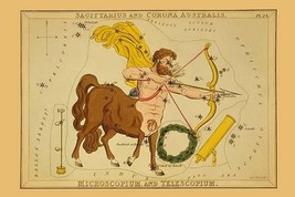 Sagittarius and Corona Australis, Microscopium, and Telescopium by Aspin Jehosap - $21.99+