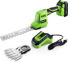 Workpro 20V Cordless Grass Shear And Shrubbery Trimmer:, Hour Fast Charger. - $90.92