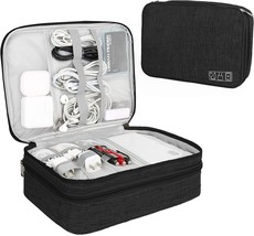 Electronics Accessories Storage Case For A Usb Cord, Charger, Power, In Black. - £27.94 GBP