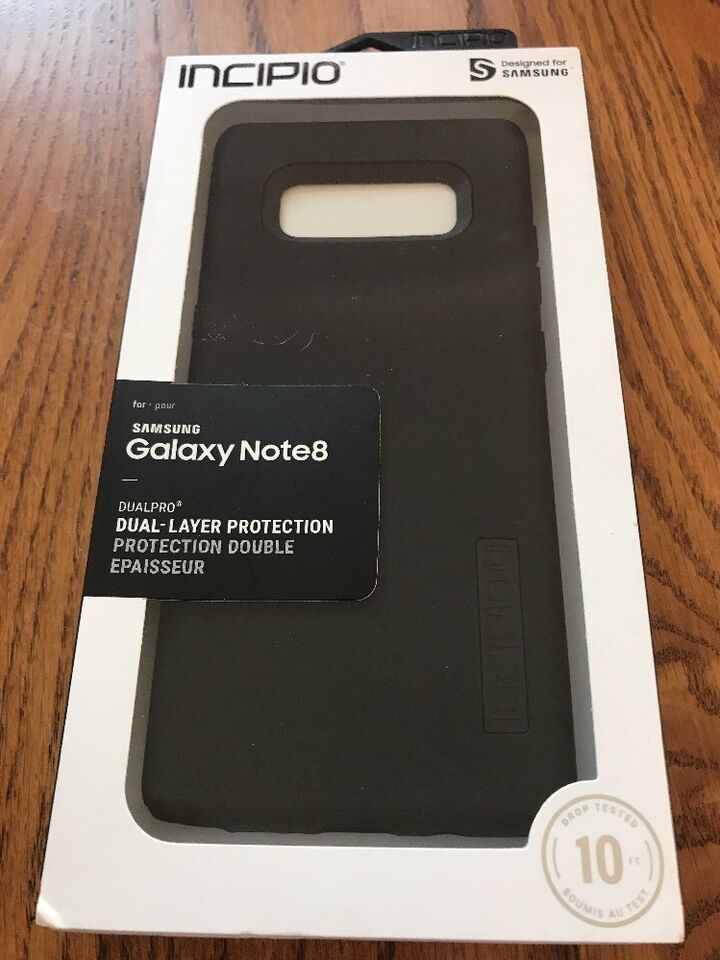 Incipio DualPro Case Cover Drop Protection for Samsung Galaxy Note 8 Black NEW