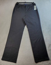 DOCKERS Dress Pants Mens Size 10 Black Cotton Pockets Straight Leg Flat Front - £9.78 GBP