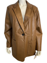 BCBGeneration Vegan Leather Cognac Coat, Women&#39;s XL, NWT - £76.34 GBP