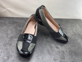 Taryn Rose Taurus Women Shoes Black 7M Patent Slip on Casual Comfort Loafers - $37.44