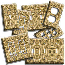 CELTIC GOLDEN LINKS IRISH PATTERN LIGHT SWITCH OUTLET WALL PLATES ROOM A... - $12.87+