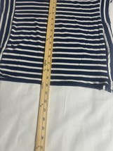 Keren Hart Women's Small Black & White Stripes Cotton Blend Shirt Top RN#010089 image 13