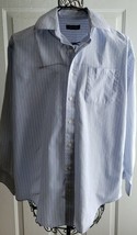 Nautica Brand ~ Men&#39;s Size 16 ~ 34/35~ Button Up ~ Long Sleeve Cotton Shirt - £17.57 GBP