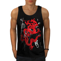 Fantasy Dragon Mystic Tee Asia Final Men Tank Top - £9.75 GBP