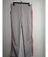 Alleson YOUTH Crush Vented Baseball Pants Grey w/ RED - Piping Youth LAR... - $373.17 MXN