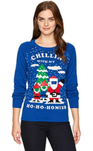 Hybrid Apparel Womens Ho Homies Selfie Holiday Sweater - $375.42 MXN