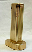 Large Standing Table Lighter Enduralite Novelty Goldtone Decor Japan Fir... - $29.95