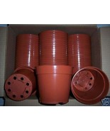 4&quot; terracota standard plastic pot, new nursery cactus cacti flower pots ... - £23.97 GBP