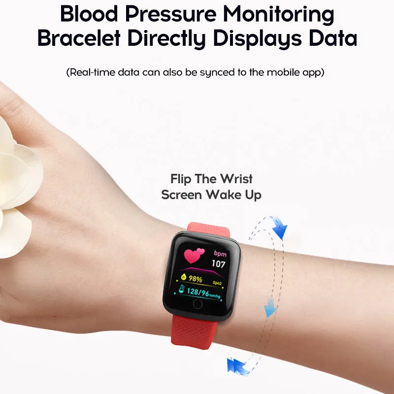 Smart watch men women blood pressure heart rate monitor sport smartwatch tracker rander thumb200