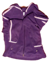 Pro Athletic Gear Zip Hoodie Purple Sweat Jacket Girls Youth Med 8-10 - £10.78 GBP