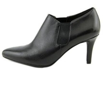 Cole Haan Maxfield Shootie Women 8 Black Leather Bootie Slip On Heel Sho... - £31.56 GBP