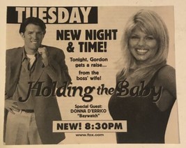 Holding The Baby Tv Series Print Ad Vintage Donna D’errico TPA2 - £4.67 GBP
