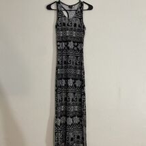 Rue 21 Maxi Dress Women’s Small (S) Black White Thai Elephant Racerback ... - $18.17 CAD