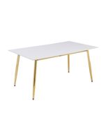 LeisureMod Zayle Modern Dining Table with Glass or Sintered Stone Rectan... - $2,032.82 CAD