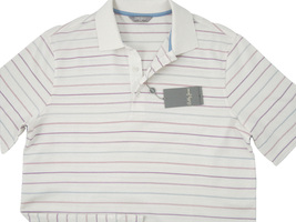 NEW $185 Bobby Jones Trophy Collection Golf Shirt!  XL  *ITALY*  Creme Striped - £71.67 GBP