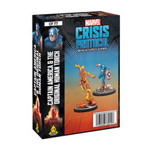 Marvel Crisis Protocol Captain America &amp; Orginal Human Torch - £52.14 GBP