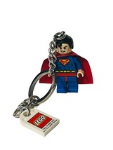 Lego Mini Figure vtg minifigure toy DC Comic Justice League Superman Keychain - £15.78 GBP