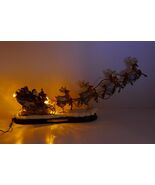 Bradford 2004 Thomas Kinkade Night Before Christmas Illuminated Santa Sl... - €212,22 EUR