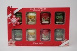 Yankee Candle Simply Home 8 Votives Holiday Collection Magic Treats Pine... - £23.59 GBP