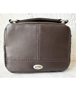 Bible Cover Brown LuxLeather Zippered Cover - Two-Fold with Carry Handle... - $38.57 CAD