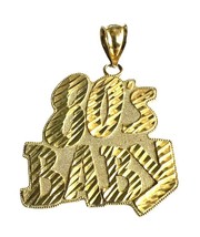 Unisex Charm 10kt Yellow Gold 412422 - £126.32 GBP